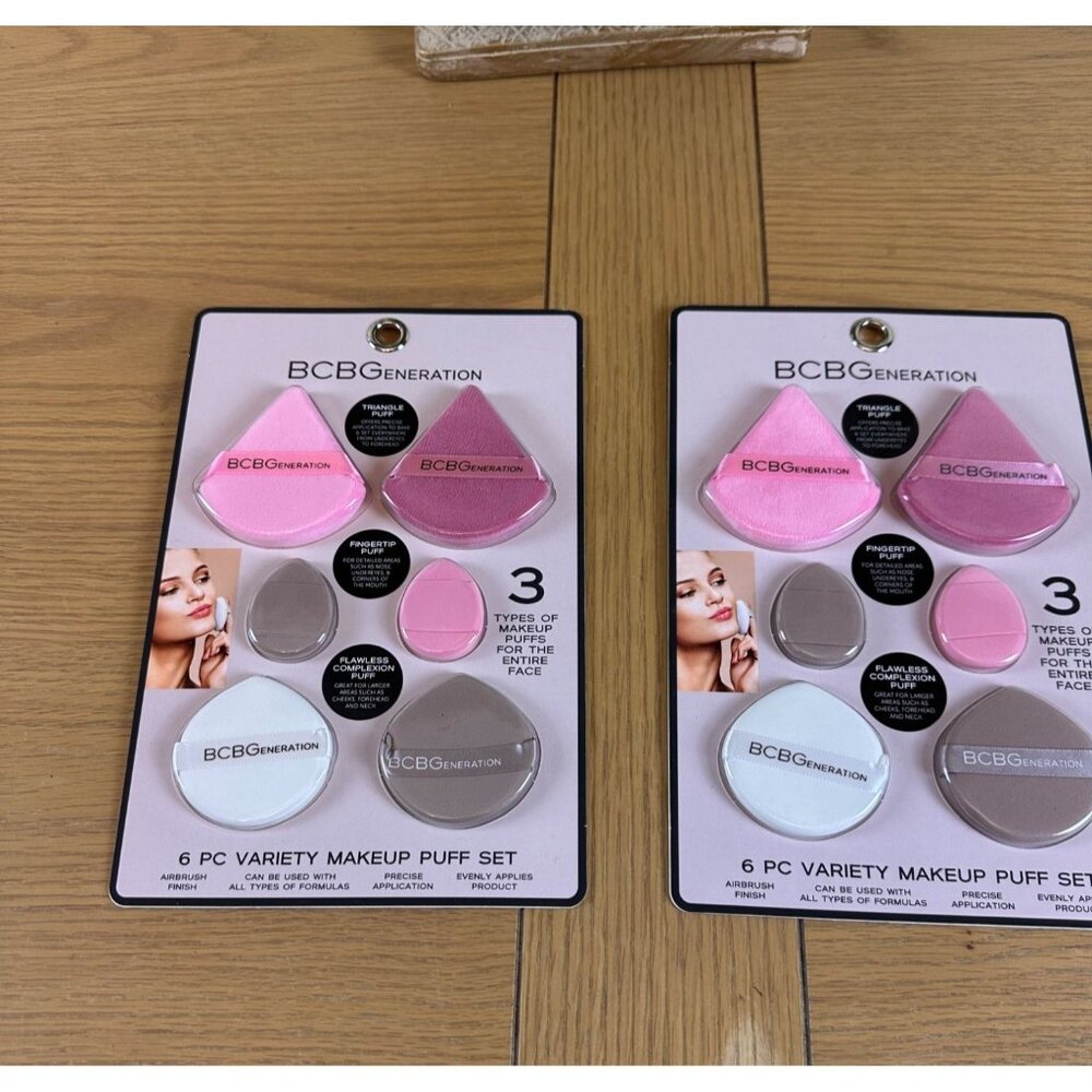 BCBGeneration 6 Pc Variety Makeup Puff Set Blending Contouring Applying Makeup - Picture 3 of 7